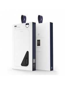 Dux Ducis Hivo Läder Flip Cover Plånbok i äkta läder för kort och dokument iPhone 14 Plus Röd