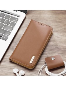 Dux Ducis Hivo Läder Flip Cover Plånbok i äkta läder för kort och dokument iPhone 14 Plus Röd