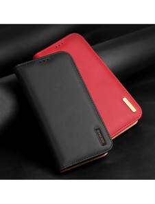 Dux Ducis Hivo Läder Flip Cover Plånbok i äkta läder för kort och dokument iPhone 14 Pro Brown