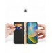 Dux Ducis Hivo Läder Flip Cover Plånbok i äkta läder för kort och dokument iPhone 14 Pro Max Svart