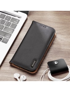 Dux Ducis Hivo Läder Flip Cover Plånbok i äkta läder för kort och dokument iPhone 14 Pro Max Brun