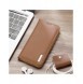 Dux Ducis Hivo Läder Flip Cover Plånbok i äkta läder för kort och dokument iPhone 14 Pro Max Brun