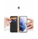 Dux Ducis Hivo Läder Flip Cover Plånbok i äkta läder för kort och dokument Samsung Galaxy S22 + (S22 Plus) Svart