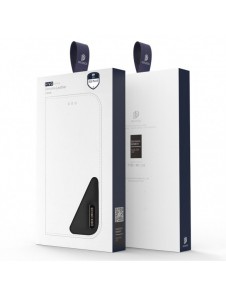 Dux Ducis Hivo Läder Flip Cover Plånbok i äkta läder för kort och dokument Samsung Galaxy S22 + (S22 Plus) Blå