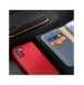 Dux Ducis Hivo Läder Flip Cover Plånbok i äkta läder för kort och dokument Samsung Galaxy S22 + (S22 Plus) Röd