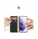 Dux Ducis Hivo Läder Flip Cover Plånbok i äkta läder för kort och dokument Samsung Galaxy S22 Black