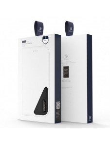Dux Ducis Hivo Läder Flip Cover Plånbok i äkta läder för kort och dokument Samsung Galaxy S22 Blå