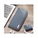 Dux Ducis Hivo Läder Flip Cover Plånbok i äkta läder för kort och dokument Samsung Galaxy S22 Blå