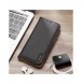 Dux Ducis Hivo Läder Flip Cover Plånbok i äkta läder för kort och dokument Samsung Galaxy S22 Ultra Black