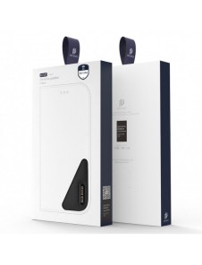 Dux Ducis Hivo Läder Flip Cover Plånbok i äkta läder för kort och dokument Samsung Galaxy S22 Ultra Red