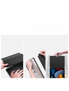 Dux Ducis Magi-fodral för iPad 10.2'' 2021/2020/2019 smart skal med stativ och förvaring för Apple Pencil svart