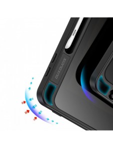 Dux Ducis Magi-fodral för iPad 10.2'' 2021/2020/2019 smart skal med stativ och förvaring för Apple Pencil svart