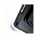 Dux Ducis Magi-fodral för iPad 10.2'' 2021/2020/2019 smart skal med stativ och förvaring för Apple Pencil svart
