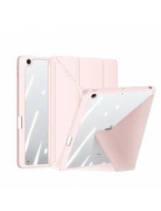 Dux Ducis Magi-fodral för iPad 10.2'' 2021/2020/2019 smart skal med stativ och förvaring för Apple Pencil rosa