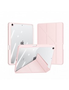 Dux Ducis Magi-fodral för iPad 10.2'' 2021/2020/2019 smart skal med stativ och förvaring för Apple Pencil rosa