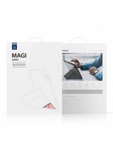 Dux Ducis Magi-fodral för iPad 10.2'' 2021/2020/2019 smart skal med stativ och förvaring för Apple Pencil rosa