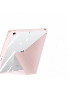 Dux Ducis Magi-fodral för iPad 10.2'' 2021/2020/2019 smart skal med stativ och förvaring för Apple Pencil rosa
