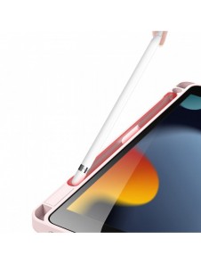 Dux Ducis Magi-fodral för iPad 10.2'' 2021/2020/2019 smart skal med stativ och förvaring för Apple Pencil rosa