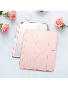 Dux Ducis Magi-fodral för iPad 10.2'' 2021/2020/2019 smart skal med stativ och förvaring för Apple Pencil rosa