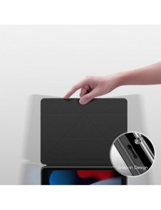 Dux Ducis Magi-fodral för iPad 10.2'' 2021/2020/2019 smart skal med stativ och förvaring för Apple Pencil rosa