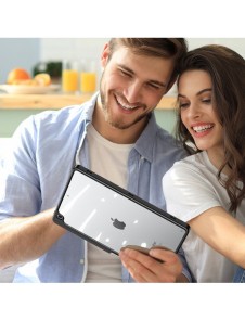 Dux Ducis Magi-fodral för iPad 10.2'' 2021/2020/2019 smart skal med stativ och förvaring för Apple Pencil rosa