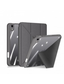 Dux Ducis Magi fodral för iPad mini 2021 smart skal med stativ och förvaring för Apple Pencil grå
