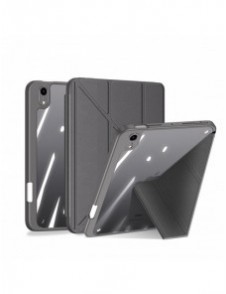 Dux Ducis Magi fodral för iPad mini 2021 smart skal med stativ och förvaring för Apple Pencil grå