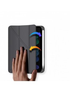 Dux Ducis Magi fodral för iPad mini 2021 smart skal med stativ och förvaring för Apple Pencil grå