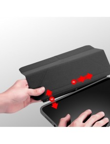 Dux Ducis Magi fodral för iPad mini 2021 smart skal med stativ och förvaring för Apple Pencil grå