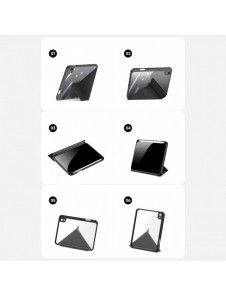 Dux Ducis Magi fodral för iPad mini 2021 smart skal med stativ och förvaring för Apple Pencil grå