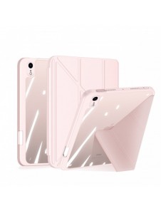 Dux Ducis Magi fodral för iPad mini 2021 smart skal med stativ och förvaring för Apple Pencil rosa