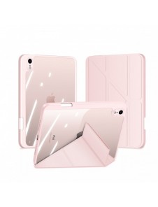 Dux Ducis Magi fodral för iPad mini 2021 smart skal med stativ och förvaring för Apple Pencil rosa