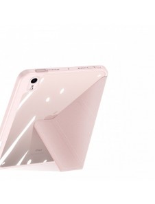 Dux Ducis Magi fodral för iPad mini 2021 smart skal med stativ och förvaring för Apple Pencil rosa