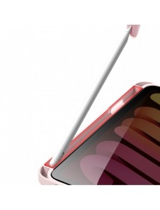 Dux Ducis Magi fodral för iPad mini 2021 smart skal med stativ och förvaring för Apple Pencil rosa