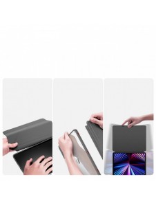 Dux Ducis Magi Fodral för iPad Pro 11'' 2022/2021/2020/2018 Smart Cover med ställ och förvaring för Apple Pencil Grey