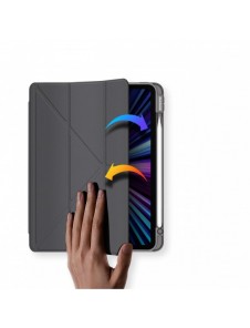 Dux Ducis Magi Fodral för iPad Pro 11'' 2022/2021/2020/2018 Smart Cover med ställ och förvaring för Apple Pencil Grey