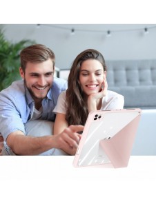 Dux Ducis Magi Fodral för iPad Pro 11'' 2022/2021/2020/2018 Smart Cover med ställ och förvaring för Apple Pencil Rosa