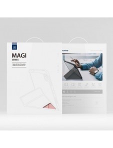 Dux Ducis Magi Fodral för iPad Pro 11'' 2022/2021/2020/2018 Smart Cover med ställ och förvaring för Apple Pencil Rosa