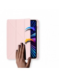 Dux Ducis Magi Fodral för iPad Pro 11'' 2022/2021/2020/2018 Smart Cover med ställ och förvaring för Apple Pencil Rosa