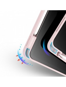 Dux Ducis Magi Fodral för iPad Pro 11'' 2022/2021/2020/2018 Smart Cover med ställ och förvaring för Apple Pencil Rosa
