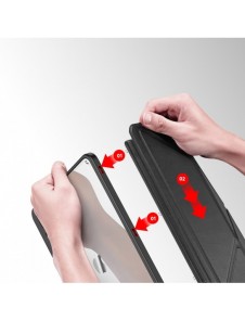 Dux Ducis Magi Fodral för iPad Pro 11'' 2022/2021/2020/2018 Smart Cover med ställ och förvaring för Apple Pencil Rosa