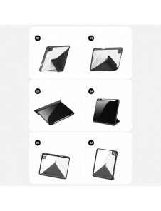 Dux Ducis Magi Fodral för iPad Pro 11'' 2022/2021/2020/2018 Smart Cover med ställ och förvaring för Apple Pencil Rosa