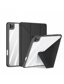 Dux Ducis Magi Fodral för iPad Pro 12,9'' 2021/2020/2018 Smart Cover Fodral med ställ och förvaring för Apple Pencil Svart