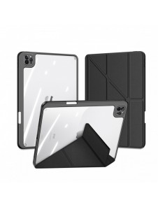Dux Ducis Magi Fodral för iPad Pro 12,9'' 2021/2020/2018 Smart Cover Fodral med ställ och förvaring för Apple Pencil Svart