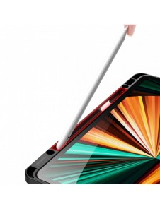 Dux Ducis Magi Fodral för iPad Pro 12,9'' 2021/2020/2018 Smart Cover Fodral med ställ och förvaring för Apple Pencil Svart