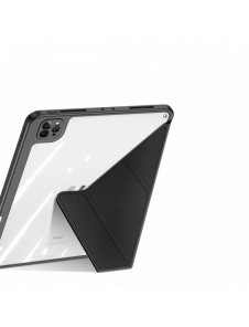 Dux Ducis Magi Fodral för iPad Pro 12,9'' 2021/2020/2018 Smart Cover Fodral med ställ och förvaring för Apple Pencil Svart