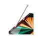 Dux Ducis Magi Fodral för iPad Pro 12,9 tum 2021/2020/2018 Smart Cover Fodral med ställ och förvaring för Apple Pencil Grey