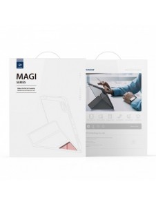 Dux Ducis Magi-fodral för iPad Pro 12.9'' 2021/2020/2018 smart skal med stativ och förvaring för Apple Pencil rosa