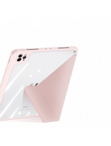 Dux Ducis Magi-fodral för iPad Pro 12.9'' 2021/2020/2018 smart skal med stativ och förvaring för Apple Pencil rosa