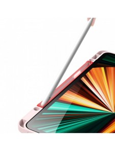 Dux Ducis Magi-fodral för iPad Pro 12.9'' 2021/2020/2018 smart skal med stativ och förvaring för Apple Pencil rosa